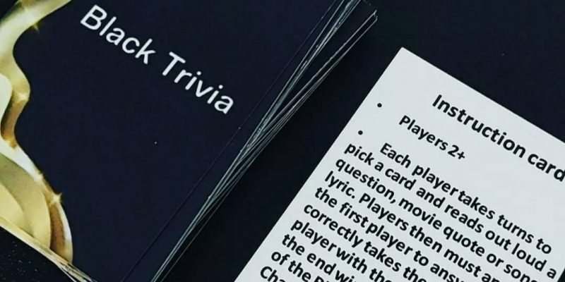 Black Trivia Card Game